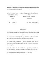 Mẫu Thông báo về việc công nhận được tham gia thực hiện thí điểm thủ tục biên phòng điện tử cảng biển docx