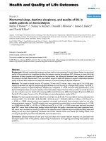 Health and Quality of Life Outcomes BioMed Central Research Open Access Nocturnal sleep, daytime docx