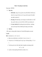 Tuần 5. Ứng dụng của đạo hàm ppt