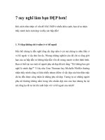 7 suy nghĩ làm bạn ĐẸP hơn! docx