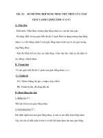 Tiết 22: Đ3.TRƯỜNG HỢP BẰNG NHAU THỨ NHẤT CỦA TAM GIÁC CẠNH CẠNH CẠNH ( C-C-C) pdf