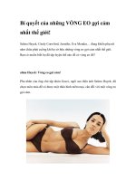 Bí quyết của những VÒNG EO gợi cảm nhất thế giới! pptx