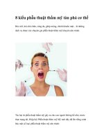 8 kiểu phẫu thuật thẩm mỹ tàn phá cơ thể docx