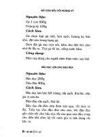 Thực đơn dinh dưỡng cho người bệnh thận part 5 potx