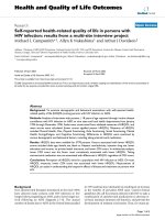 Health and Quality of Life Outcomes BioMed Central Research Open Access Self-reported pdf
