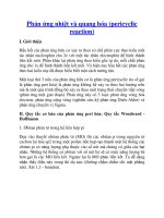 Phản ứng nhiệt và quang hóa (pericyclic reactio pot