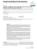 Health and Quality of Life Outcomes BioMed Central Research Open Access Usefulness of EQ-5D in potx
