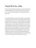 Bí quyết để trẻ hơn... chồng ppt