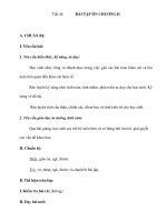 Tiết 44BÀI TẬP ÔN CHƯƠNG II pptx