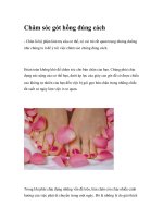 Chăm sóc gót hồng đúng cách pptx