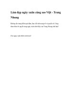 Làm đẹp ngày xuân cùng sao Việt - Trang Nhung pptx