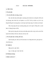 Tiết 26 BÀI TẬP- HYPEBOL docx