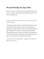 Bí quyết làm đẹp của Ngọc Oanh doc