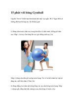 15 phút với bóng Gymball pot