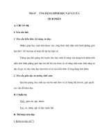 Tiết 67ỨNG DỤNG HÌNH HỌC VẬT LÍ CỦA TÍCH PHÂN pdf