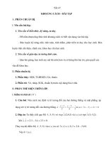 Tiết 47 KHOẢNG CÁCH – BÀI TẬP ppt