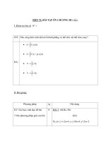 TIẾT 73 :BÀI TẬP ÔN CHƯƠNG III (tiếp) doc