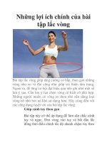 Những lợi ích chính của bài tập lắc vòng pptx