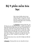 Bộ 9 phần mềm hóa học ppt