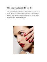 8 lời khuyên cho một đôi tay đẹp pot