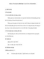 Tiết 66. ỨNG DỤNG HÌNH HỌC VẬT LÍ CỦA TÍCH PHÂN pdf