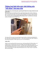 Những loại linh kiện máy tính không nên 