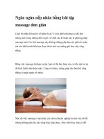 Ngăn ngừa nếp nhăn bằng bài tập massage đơn giản pot