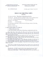 báo cáo thường niên 2011 tổng công ty cổ phần dệt may hòa thọ