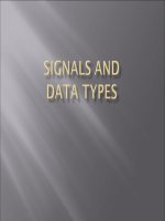 Signals and data types in VHDL
