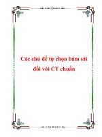 Các chủ đề tự chọn bám sát đối với CT chuẩn. Đại số. Bất phương trình. (4 tiết) docx