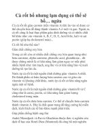 Cà rốt bổ nhưng lạm dụng có thể sẽ bổ… ngửa docx