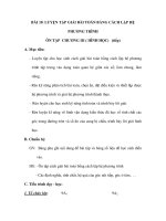 BÀI 18: LUYỆN TẬP GIẢI BÀI TOÁN BẰNG CÁCH LẬP HỆ PHƯƠNG TRÌNH doc