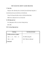 TIẾT 44: BẢNG ĐƠN VỊ ĐO ĐỘ DÀI pptx