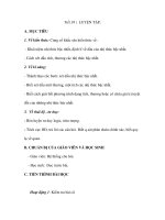 Tiết 38 : LUYỆN TẬP potx