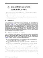Evapotranspiration covers for landfills and waste sites - Chapter 4 doc