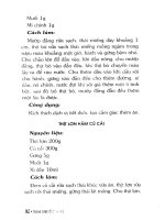 Thực đơn dinh dưỡng cho người bệnh dạ dày part 9 docx