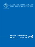 báo cáo thường niên 2009 sài gòn công thương ngân hàng
