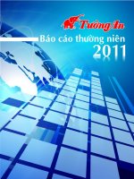 báo cáo thường niên 2011 công ty cổ phần dầu thực vật tường an