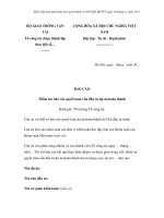 MẪU BÁO CÁO Thẩm tra báo cáo quyết toán vốn đầu tư dự án hoàn thành pdf