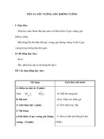 TIẾT 41: GÓC VUÔNG, GÓC KHÔNG VUÔNG ppt