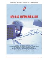 báo cáo thường niên 2012 công ty cổ phần in và bao bì  mỹ châu