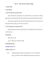 Tiết 19: BÀI TẬP ÔN CHƯƠNG I(tiếp) potx