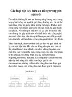 Các loại vật liệu hữu cơ dùng trong pin mặt trời potx