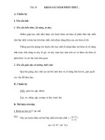 Tiết 38 KHẢO SÁT HÀM PHÂN THỨC docx
