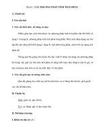 Tiết 62 : CÁC PHƯƠNG PHÁP TÍNH TÍCH PHÂN pptx