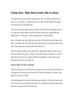 Giảm béo: Mặt thon trước khi eo thon docx