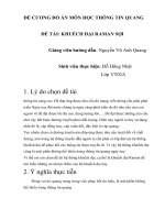 đồ án thông tin quang khuếch đại raman sợi