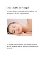 12 cách loại bỏ mỡ ở vùng cổ pptx