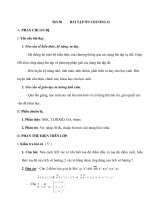 Tiết 50 BÀI TẬP ÔN CHƯƠNG II docx