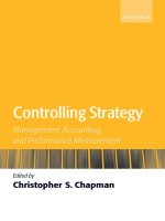 Controlling Strategy Management, Accounting, and Performance Measurement_1 docx